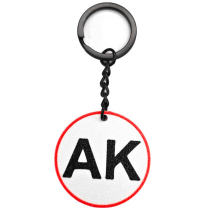 Brelok z inicjałami i NFC Tag • Personalizowany brelok na prezent